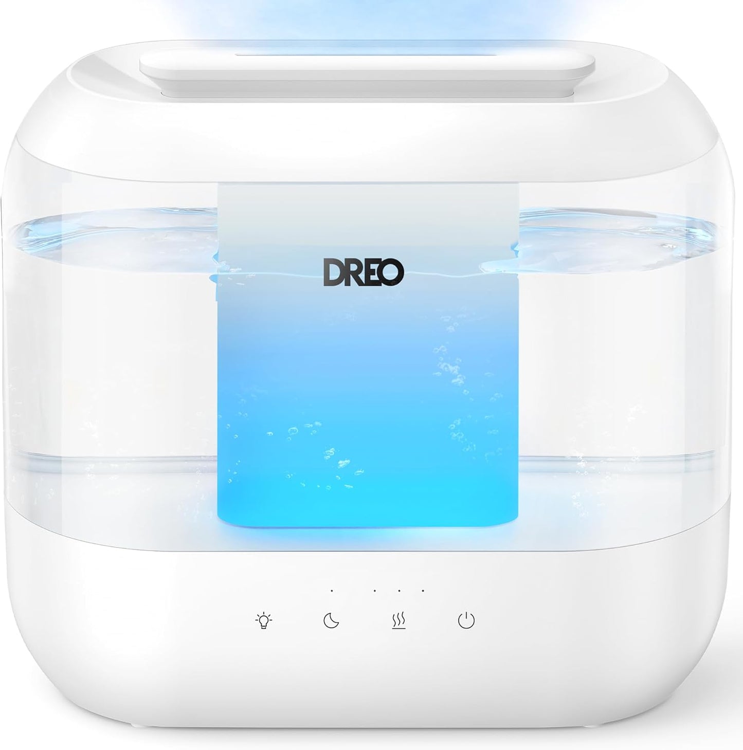 Dreo Humidifiers for Bedroom, 4L Top Fill for Large Room, 36H Runtime,
