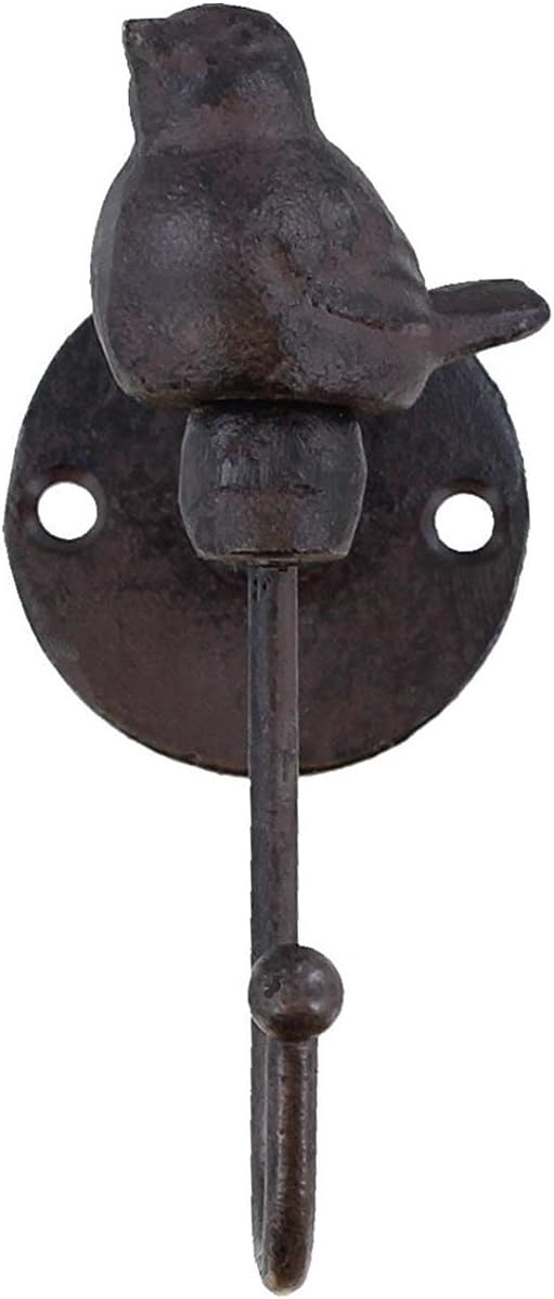 YukaBa 520013 Songbird Wall Hook, Brownish Black (Bird-1Pack)