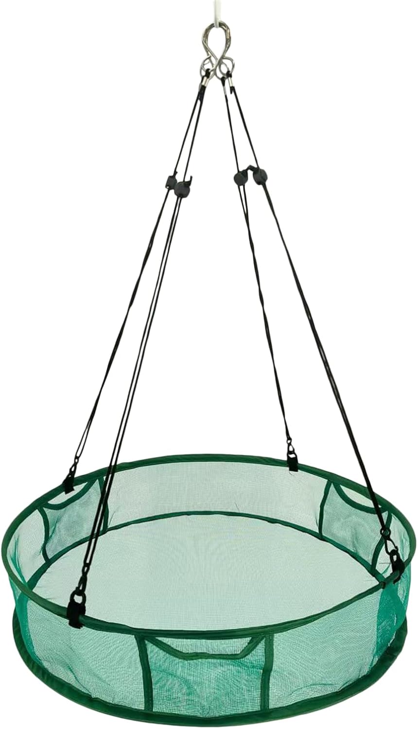 Wild Bird Feeder Garden, Balcony Hanging Feeder with Metal Mesh Tray and Weather Resistant Cover for Backyard Patio Yard Use, Large Seed Storage Easy Refill Universal Garden Feedr