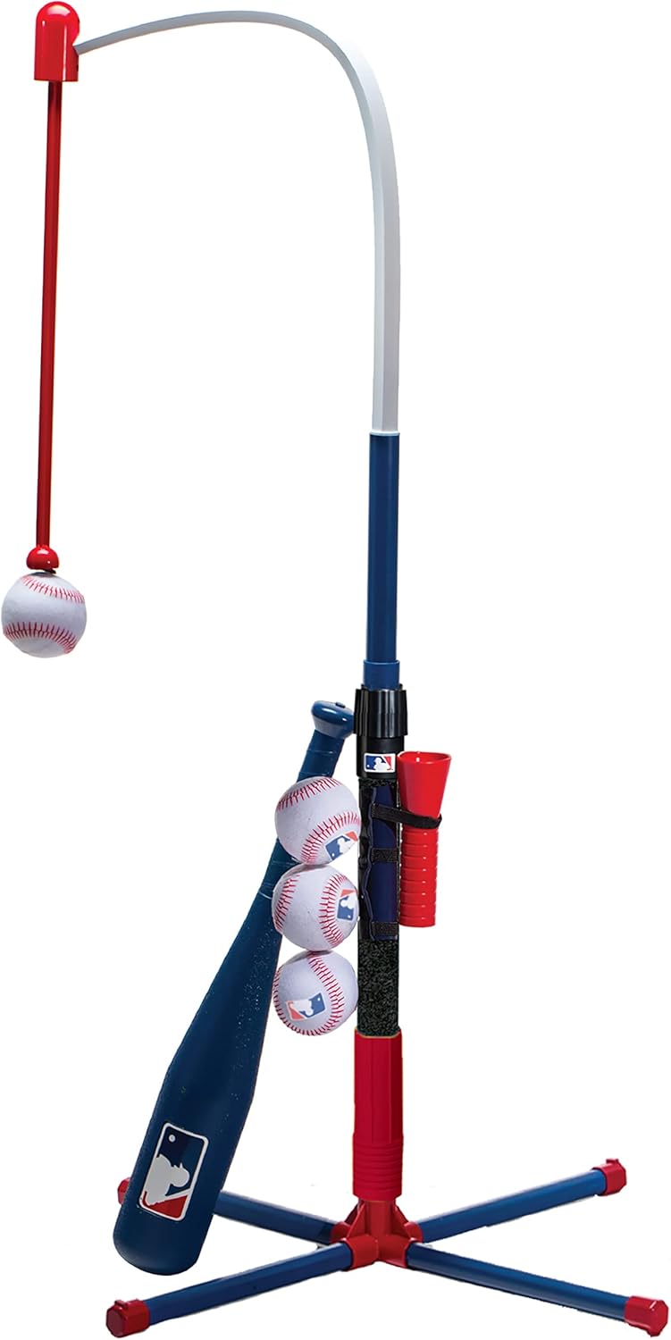 Franklin Sports Grow-with-Me Kids Baseball Batting Tee + Stand Set for
