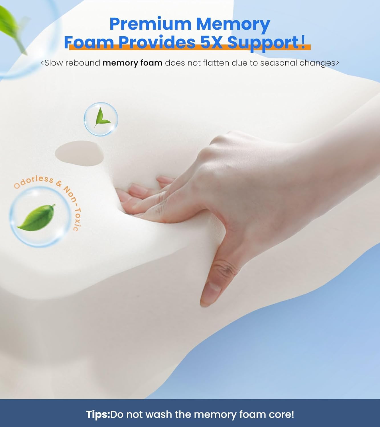 Ultra Pain Relief Cooling Pillow for Neck Support, Adjustable Cervical