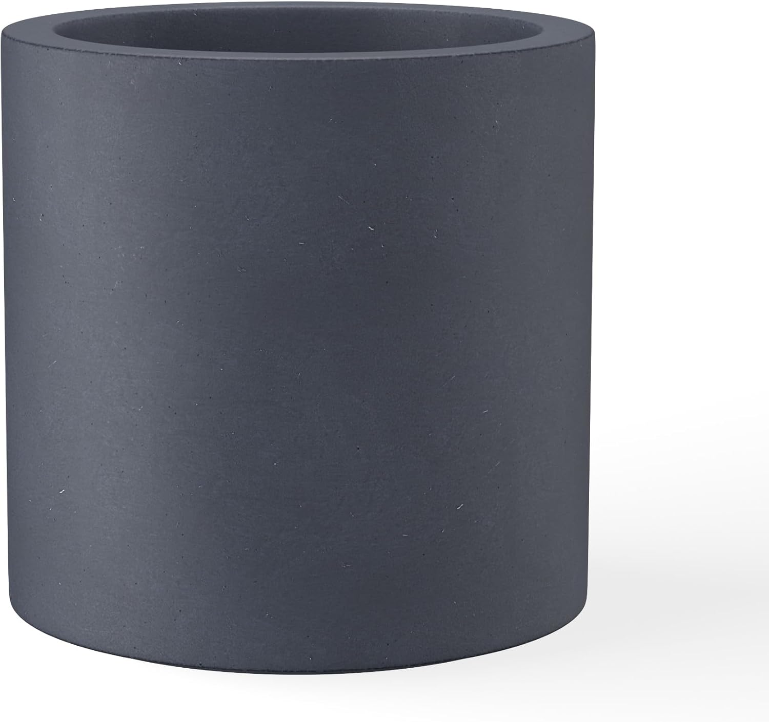Kante 9.8" Dia Round Concrete Planter, Modern Style Large Cylindrical 