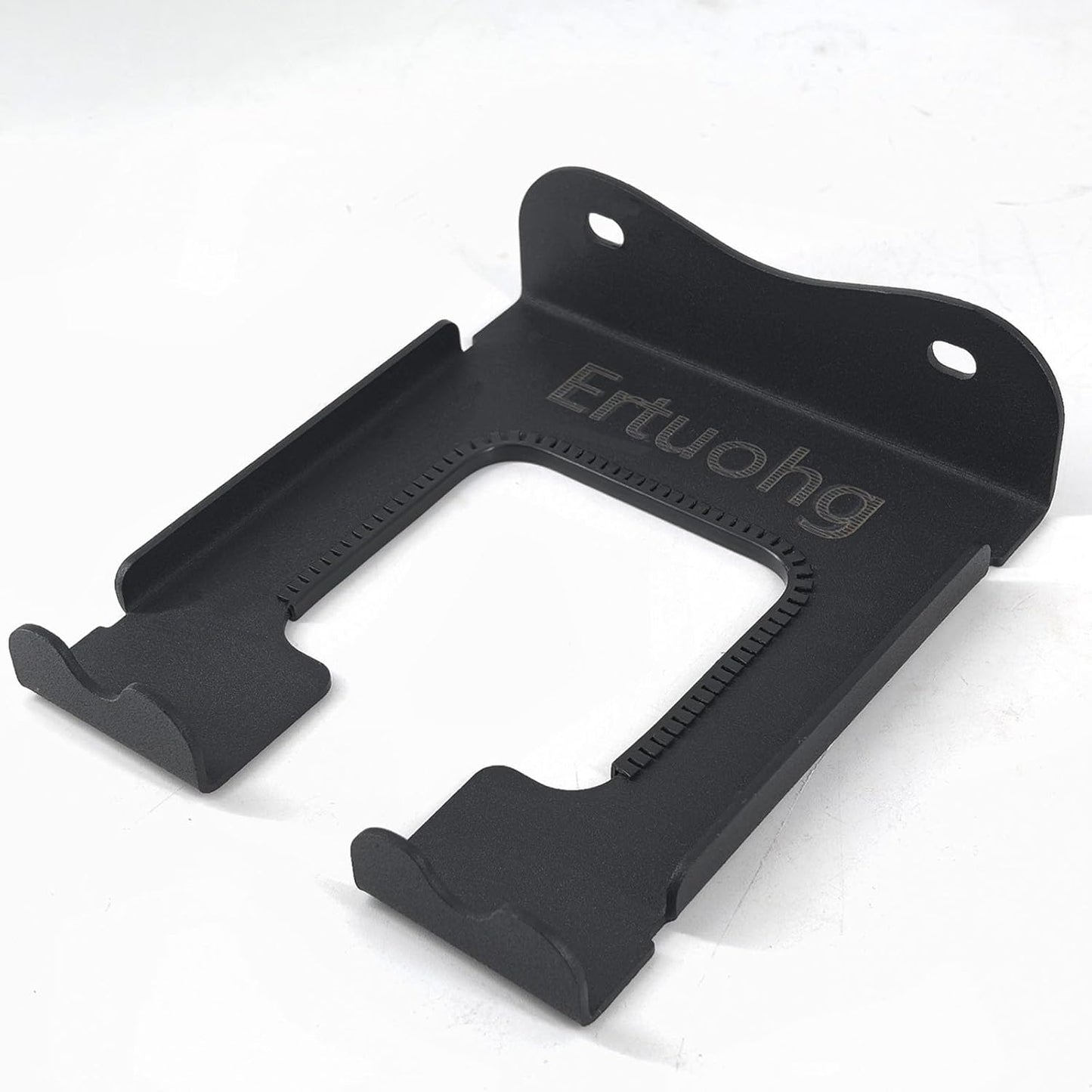 Ertuohg 2PCS Garage Organizer Trimmer Rack, Heavy Duty Weeder Eater Hanger Trimmer Hanger, Weedeater Hangers for Garage Wall, Garden Tool Organizer, Tool Hangers for Garage Wall, Black Metal
