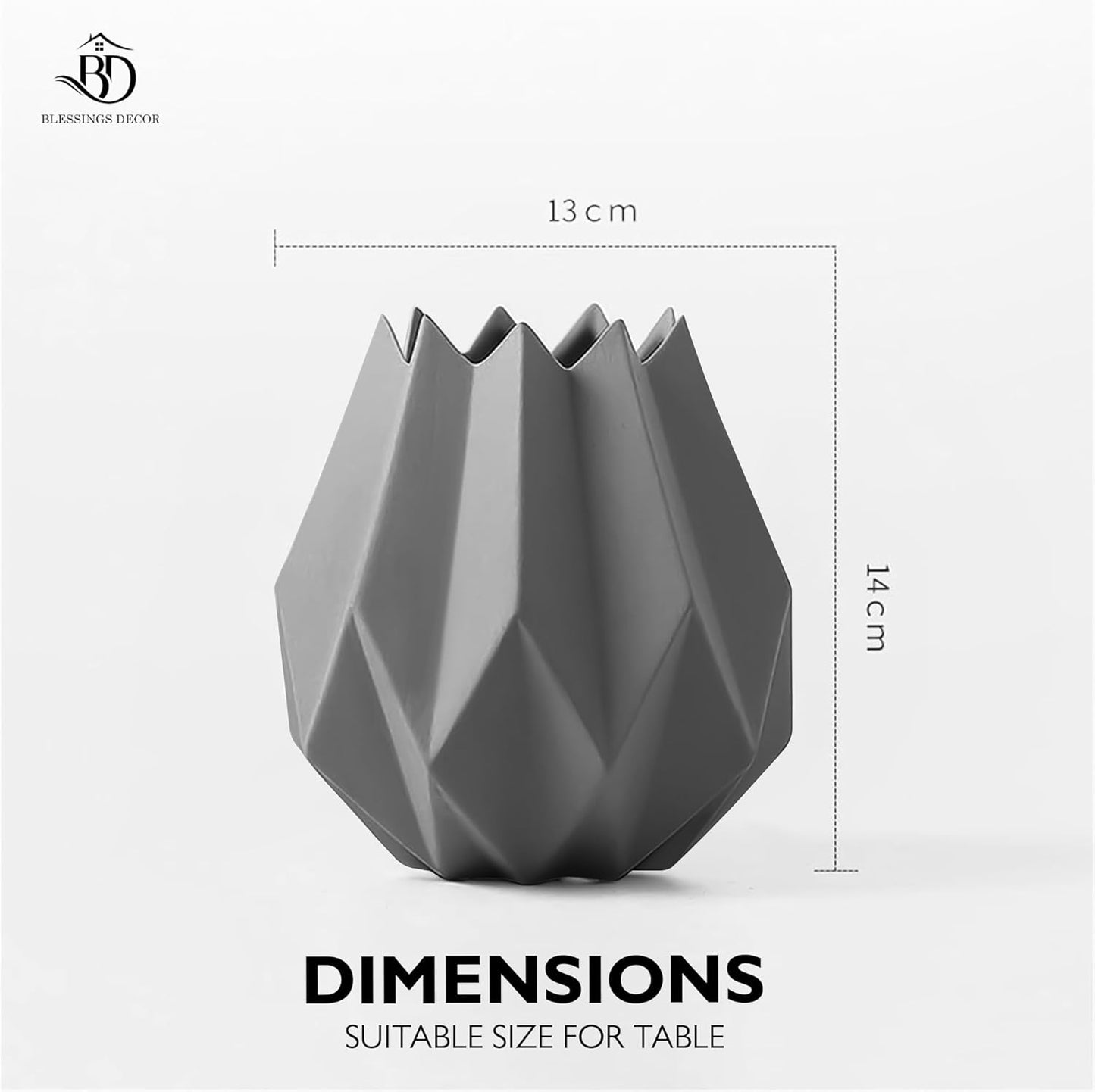Ceramic Flower Pots Indoor Plant Pots Small Flower Pots ceramic modern vase (Grey)