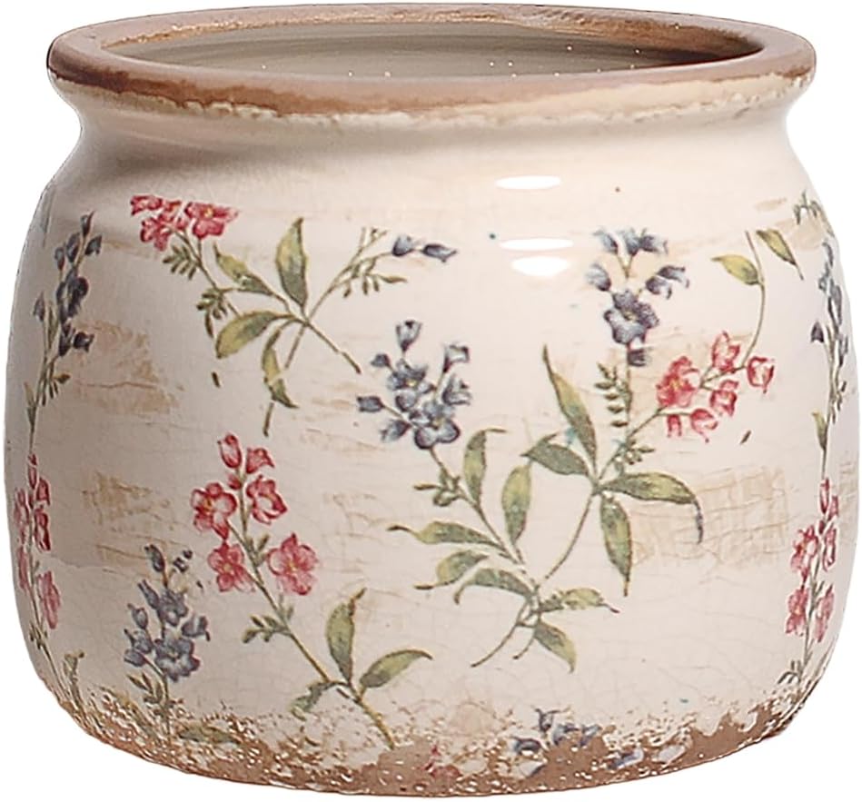 Flower Pots, Vintage Ceramic Planters for Indoor Plants, 6.29'' Plant 