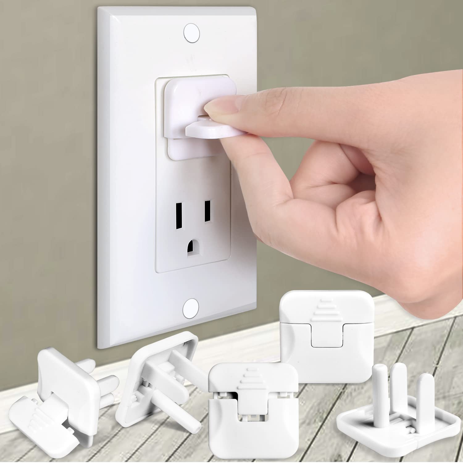 Outlet Covers Babepai 38-Pack White Child Proof Electrical Protector S