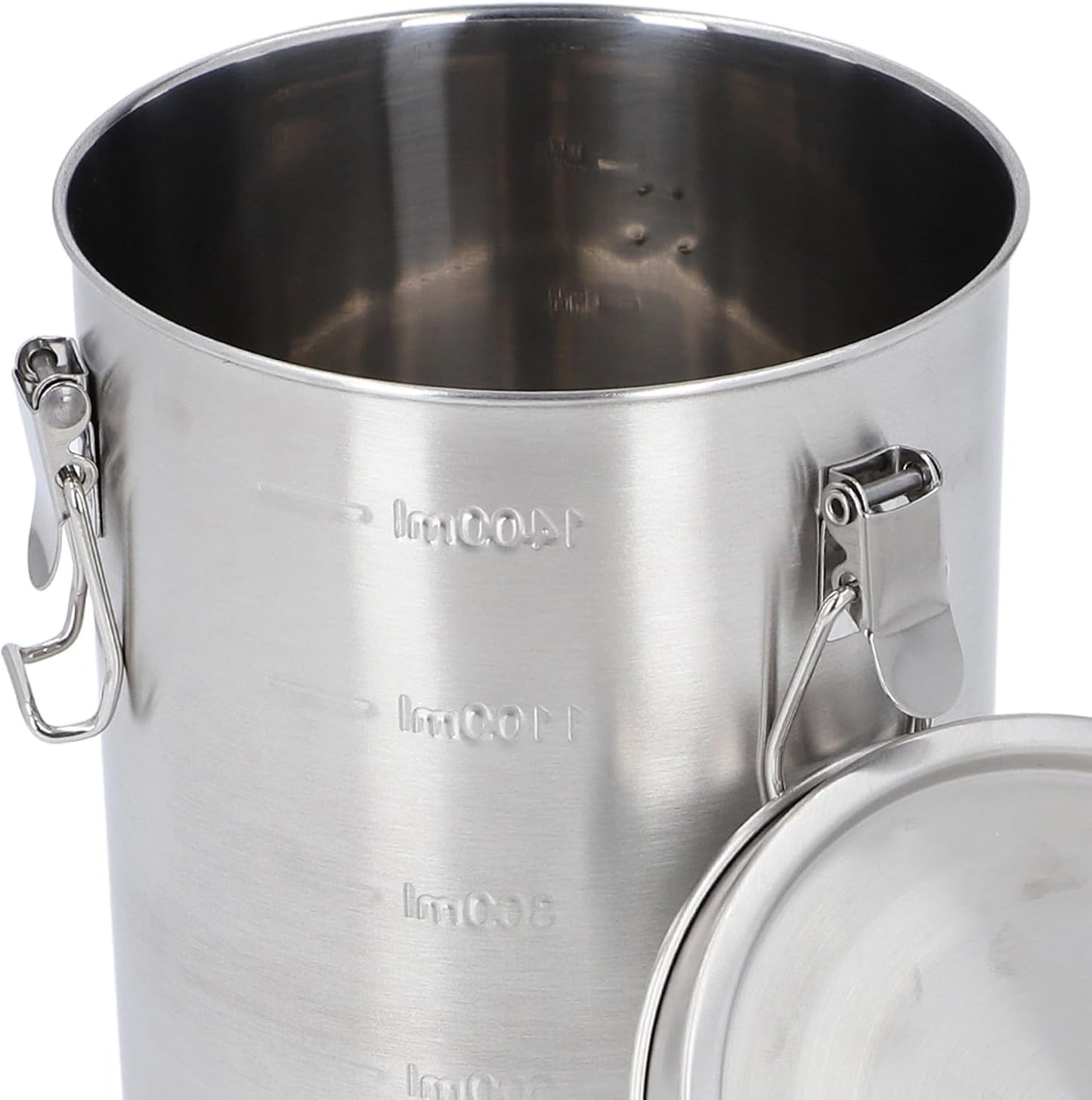 Zerodis Pet Food Storage Container, 304 Stainless Steel Airtight Food Container Canister Cat Dog Food Container Holder Versatile Leakage Proof Storage Bin (1600ML)