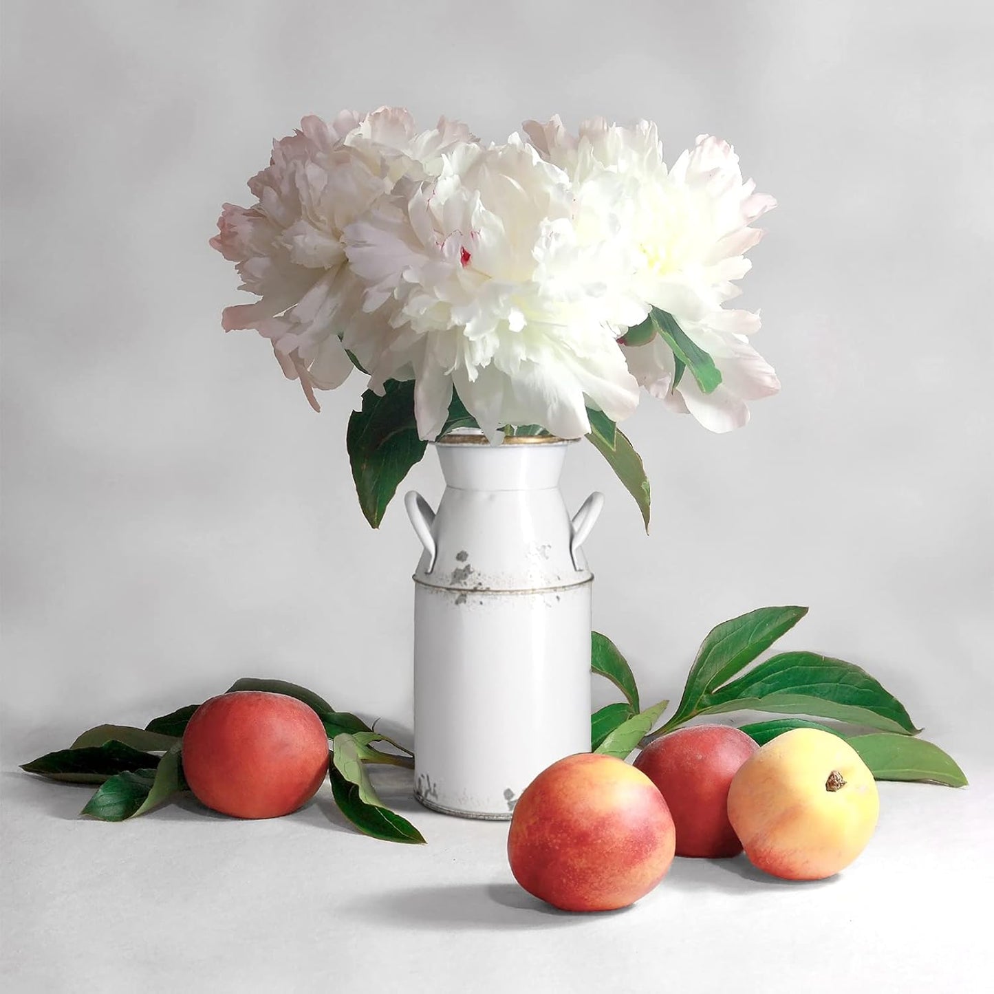 Galvanized Milk Can Antique Retro Vase Metal Planter Rustic Vintage Pr