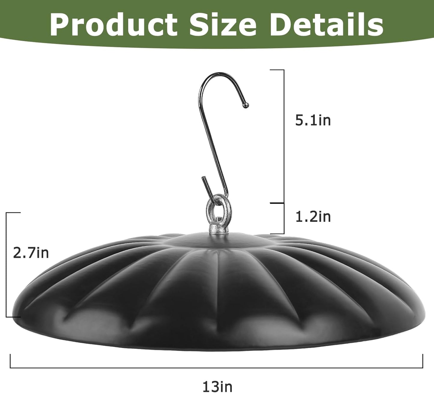 Bird Feeders Cover, Metal Squirrel Baffle for Bird Feeder, Squirrel Pr