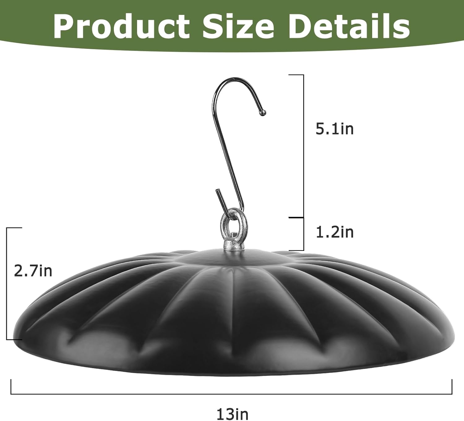 Bird Feeders Cover, Metal Squirrel Baffle for Bird Feeder, Squirrel Pr