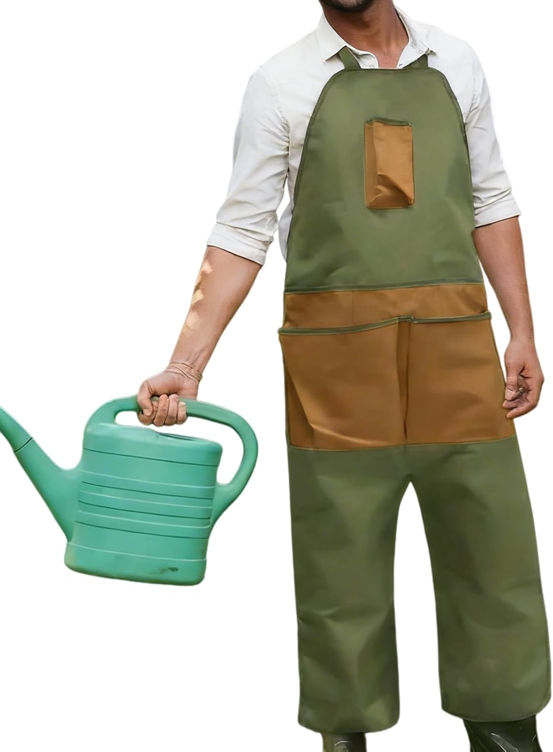 Adjustable Work Gardening Apron, Waterproof Lightweight Tool Apron, Practical Outdoor Gardening Accessory with Storage