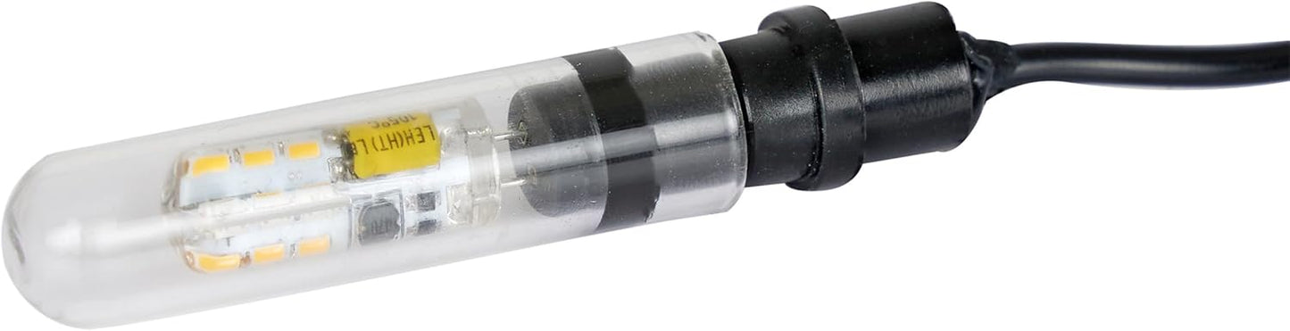 Alpine Corporation Submersible 95 GPH Fountain Pump with 1.5W LED Light for Outdoor Fountains, Birdbaths, Ponds, and Garden Water Features
