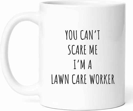 Funny Lawn Care Worker Mug - Gardening Humor Coffee Cup - Landscape Professional Funny Gift From - Turf Specialist Tea Mugs - Green Thumb Cups - 11 Oz Ceramic Gifts For Enthusiasts, Birthday, Him