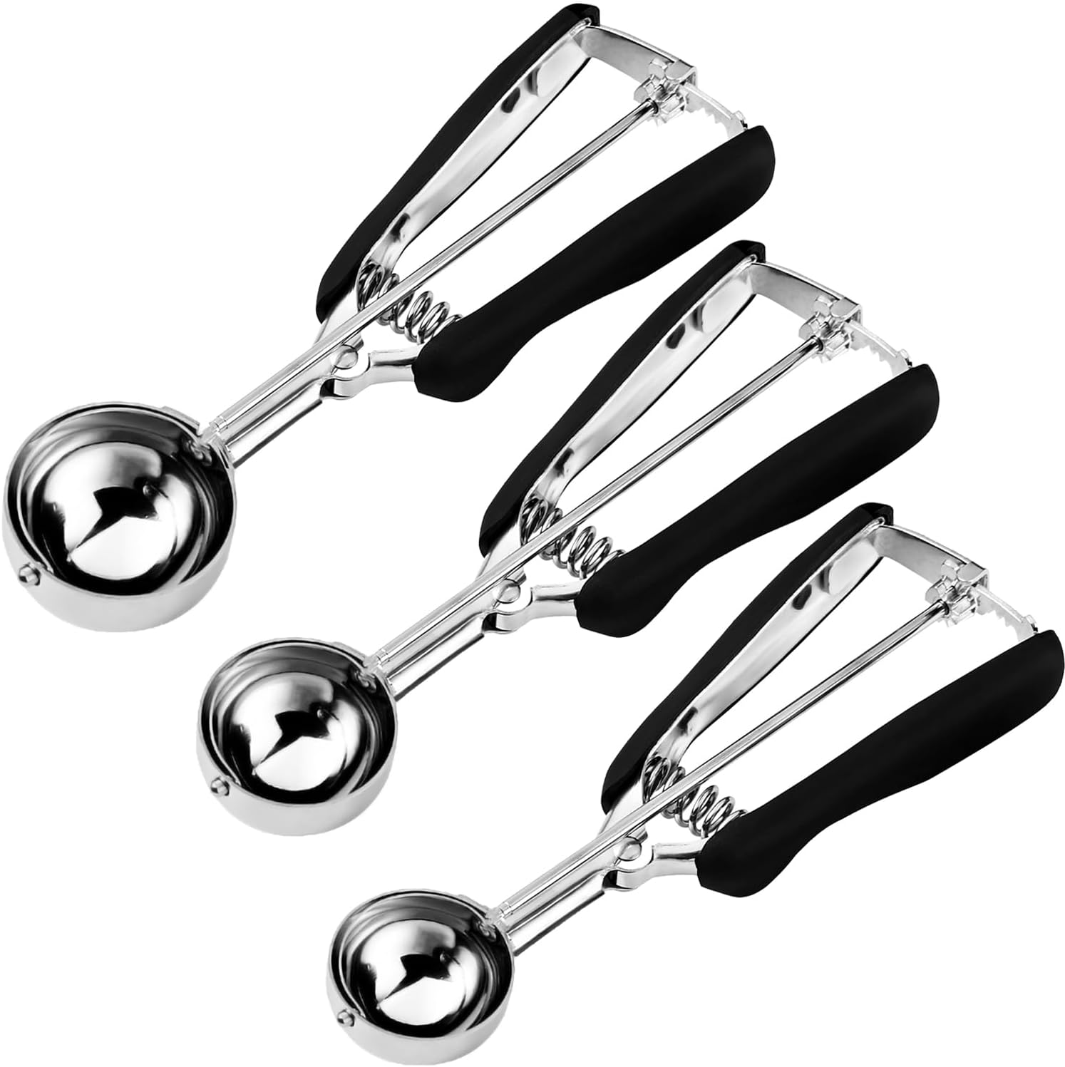 Cookie Scoop Set, Include 1 Tbsp/2 Tbsp/3 Tbsp, Cookie Dough Scoop, Co