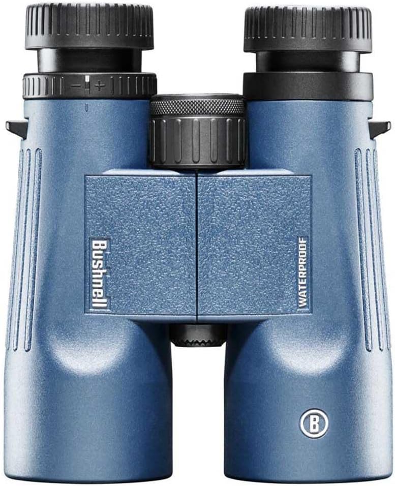 Bushnell H2O 8x42mm Binoculars, Waterproof and Fogproof Binoculars for Boating, Hiking, and Camping, Multi Blue