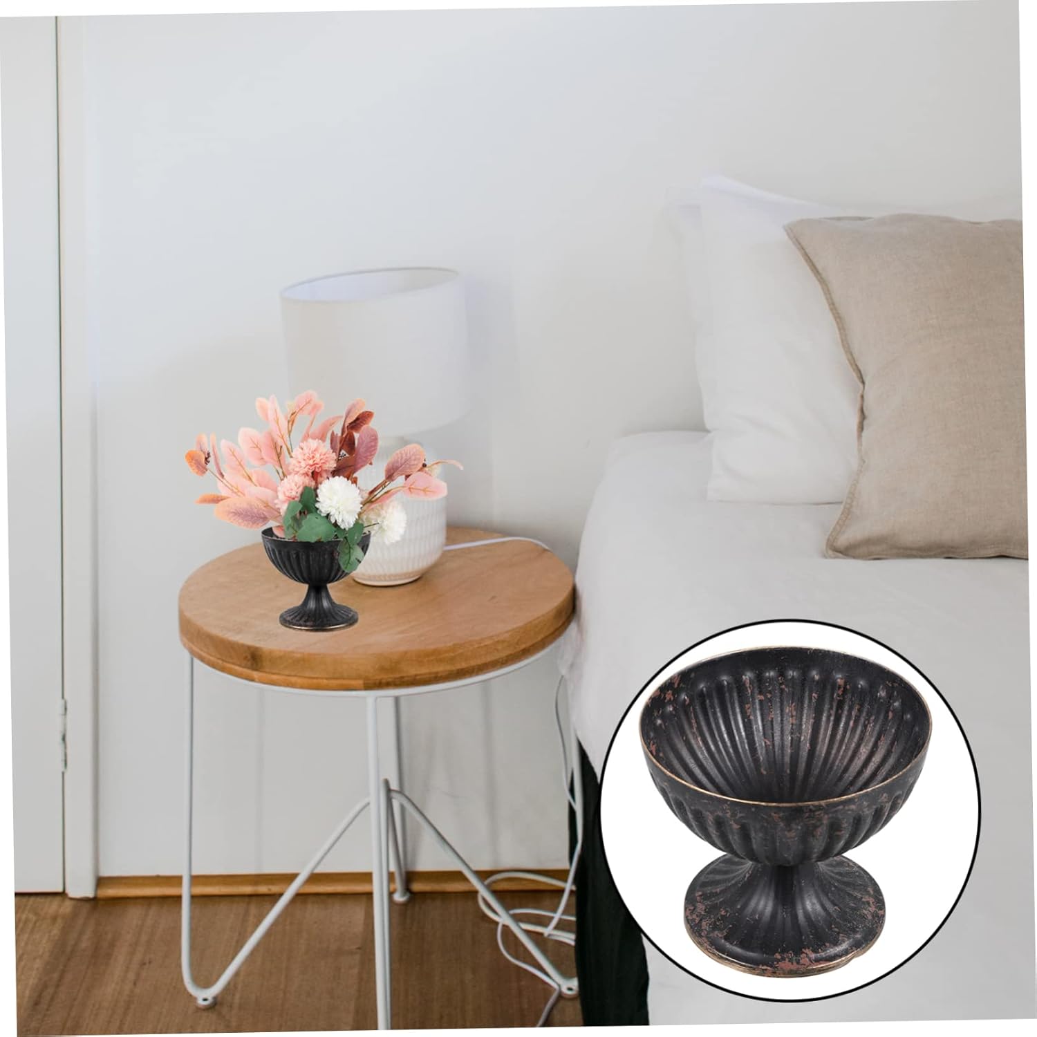PRETYZOOM European Style Vintage Flower Vase Urn Flower Pot for Weddin