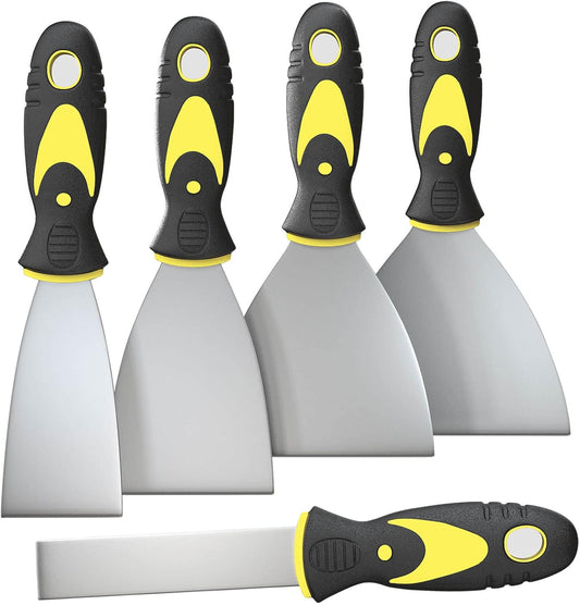 5Pcs Putty Knife, Set, 1" 2" 3" 4" 5" Scraper, Spackle Knife, Paint Sc