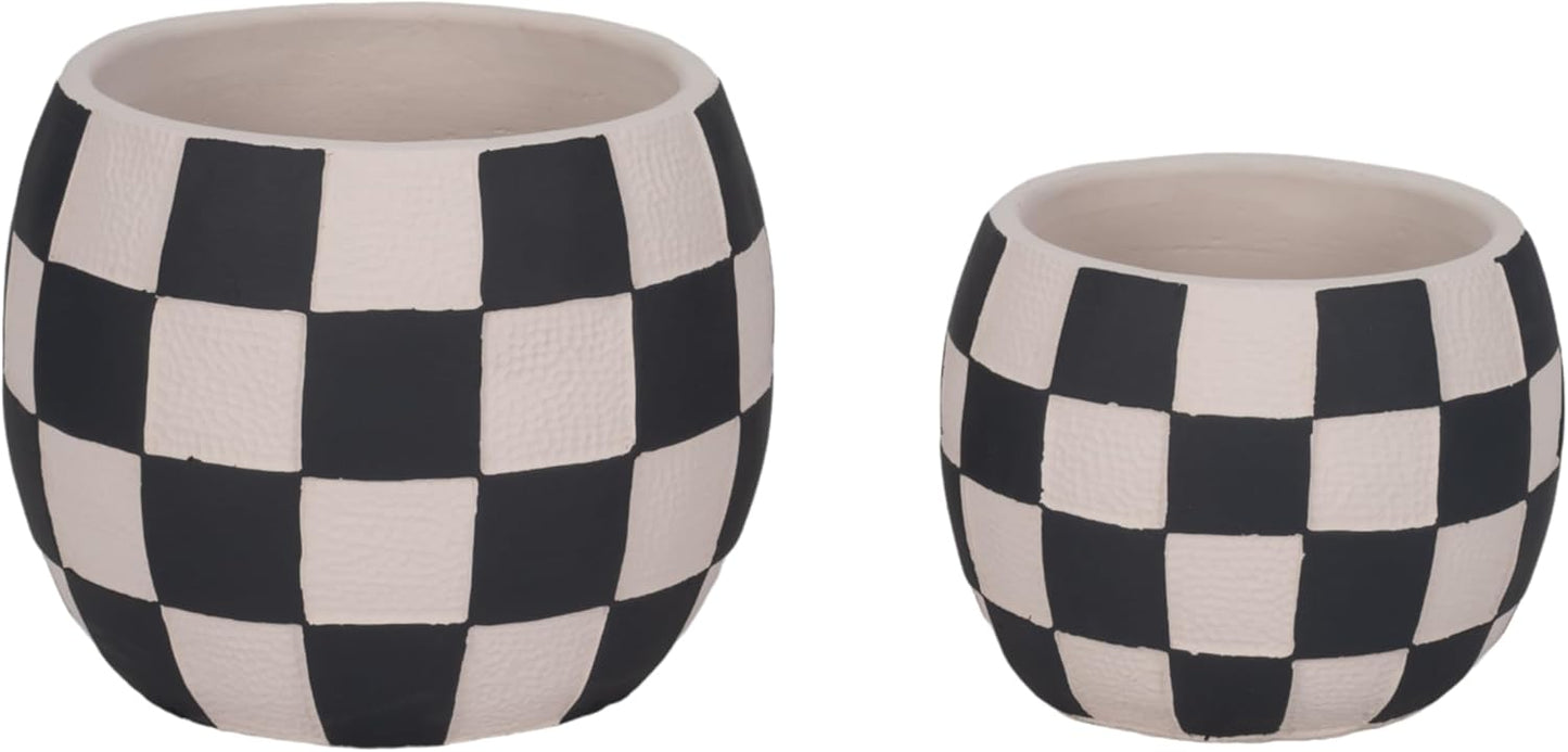 Cement Planter Pots – Planters for Indoor or Outdoor Decor, Patio or G