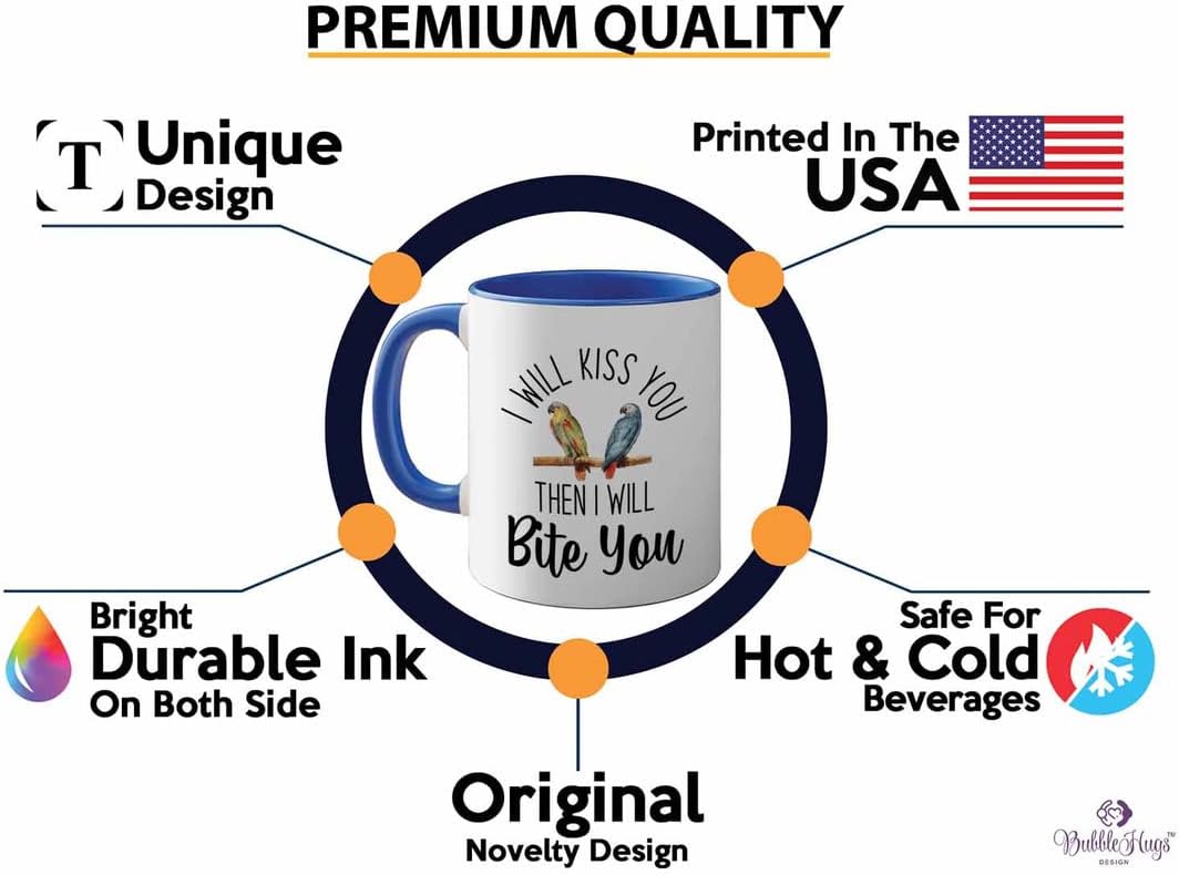 Bird Lover Two Tone Blue Edition 11oz - Kiss Then bite You - Hummingbi