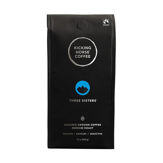 Kicking Horse Coffe, Three Sisters, e, Medium Roast, Ground, 10 oz - C