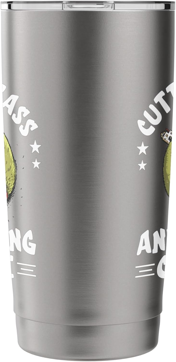 Lawn Care Worker Lawn Mower Grass Cutting Taking Charge Stainless Steel Insulated Tumbler