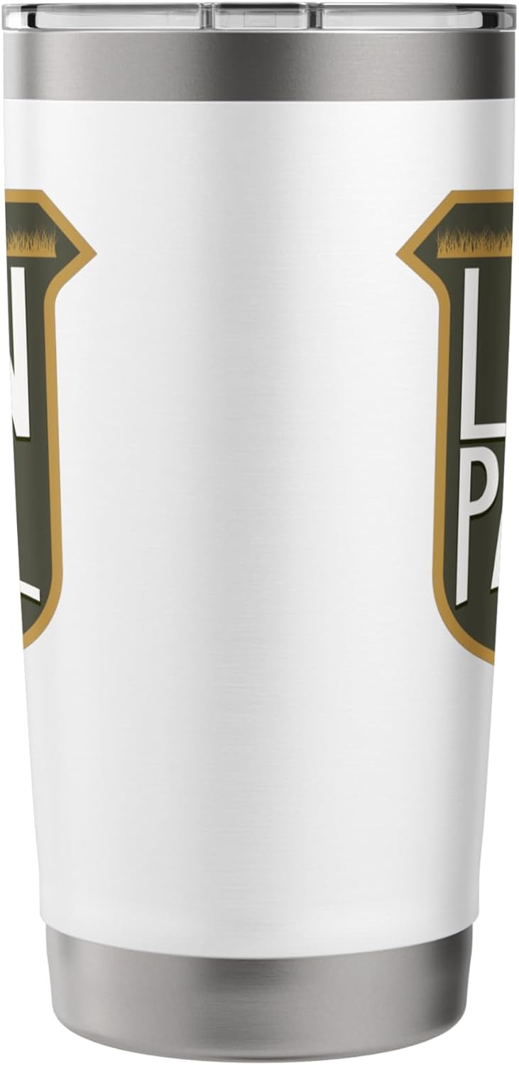 Lawn Mower Mowing Dad Father Landscaper Lawn Patrol Stainless Steel Insulated Tumbler