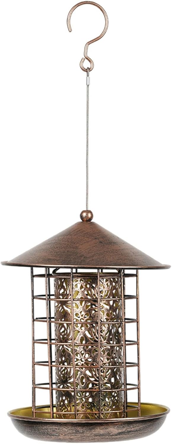 Winter Bird Feeders for Outside, Weatherproof Metal Squirrel-Proof Han