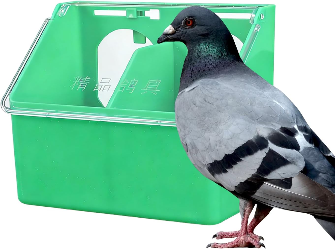 Bird Feeder - Large Capacity Waterproof Bowl,Pet Pigeon Food Dispenser Box,for Parakeet Parrot Chicken Quail Poultry Indoor Outdoor Garden Backyard Farm