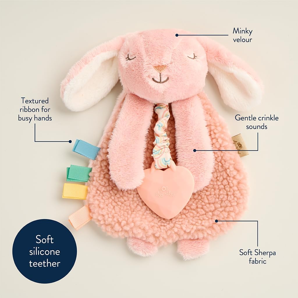 Itzy Ritzy - Itzy Lovey Including Teether - Baby Lovey with Teether, T
