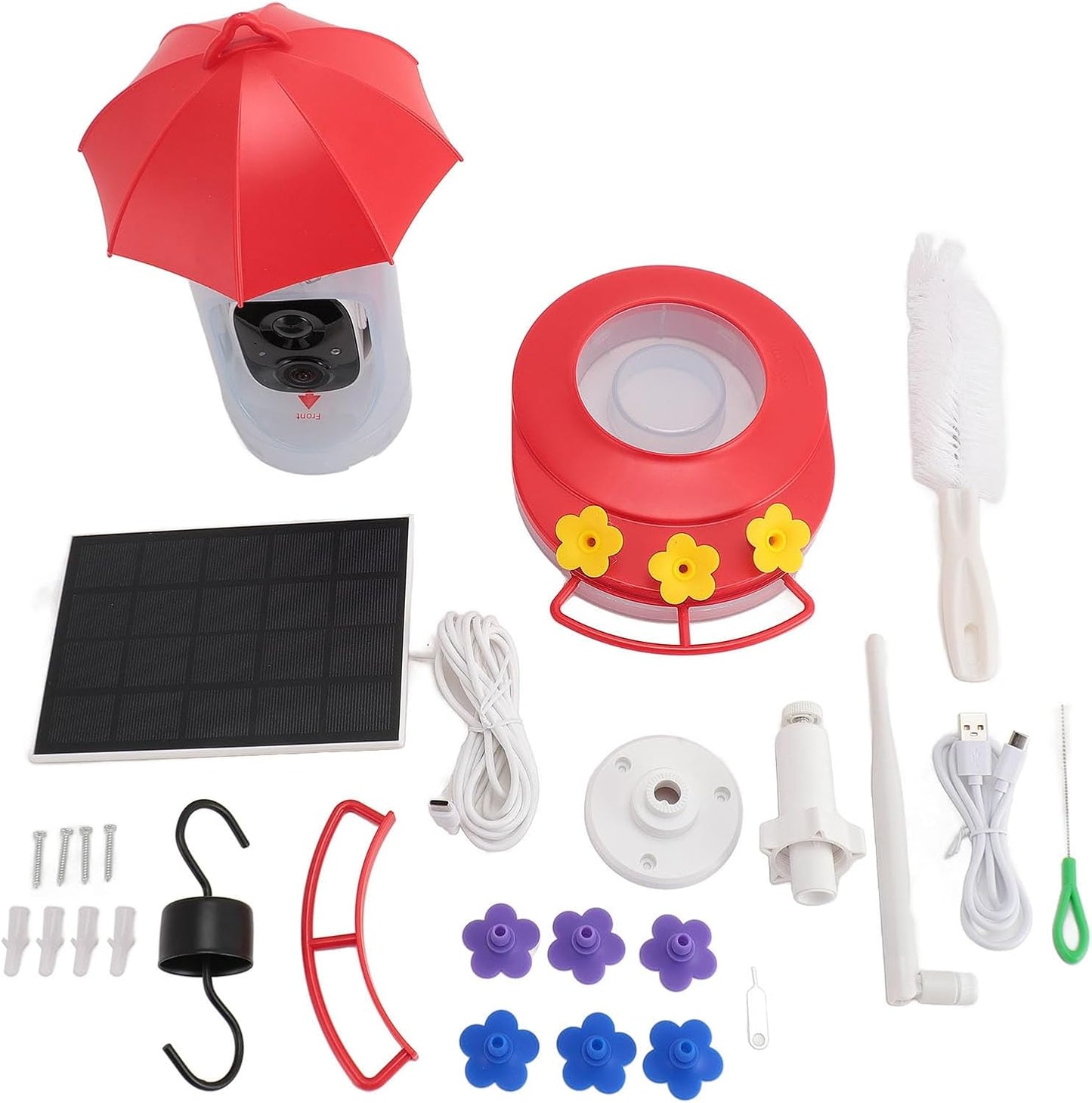 Bird Feeder Camera 1080P HD Wide Angle Solar Bird Feeder Camera for Outdoor Use