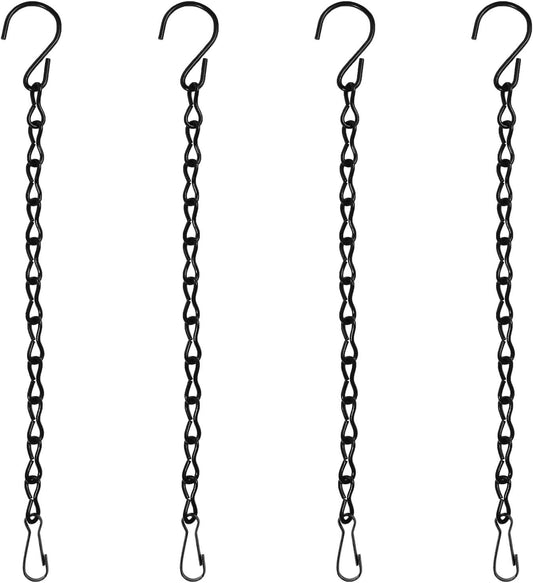 12 Pack 12 Inches Hanging Chain for Bird Feeders, Planters, Birdbaths, Billboards, Lanterns, Chalkboards, Decorative Ornaments (12 Inch 12pc)