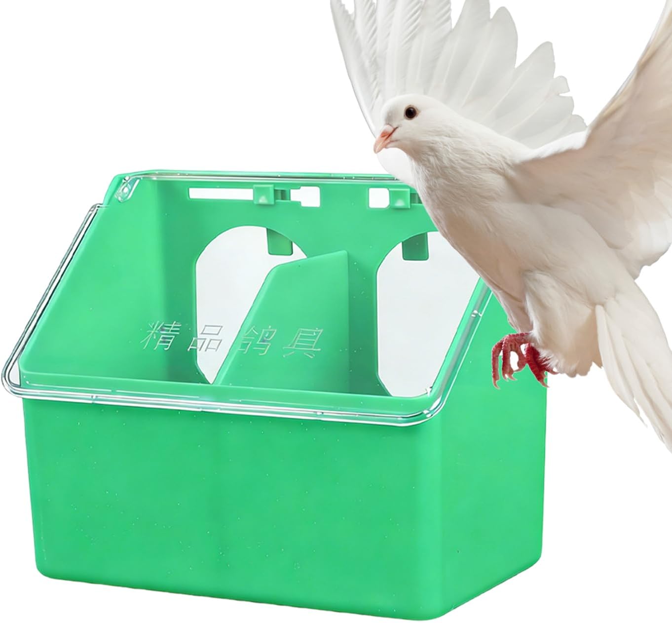 Bird Feeder - Large Capacity Waterproof Bowl,Pet Pigeon Food Dispenser Box,for Parakeet Parrot Chicken Quail Poultry Indoor Outdoor Garden Backyard Farm