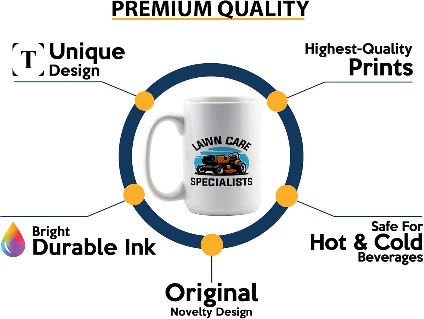 Landscaper Coffee Mug 15oz White -Lawn care specialists - Construction Worker Architecture Student Landscape Architectural Building Designer