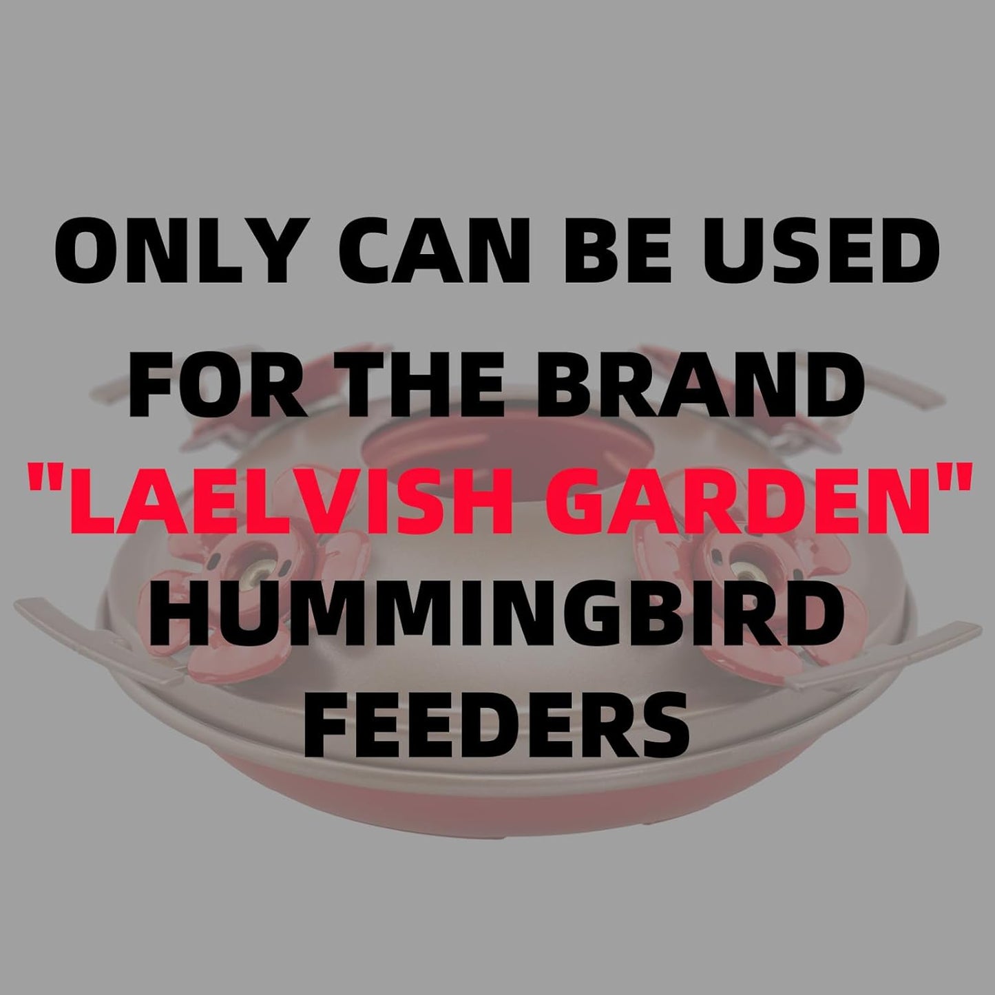 Upgraded Replacement Metal Base, Fits LaElvish Garden Hummingbird Feeders ONLY, No Leak No Rust, Safe for Hummingbird, Silver+Yellow Upgraded Base, Containing 1 Metal Base