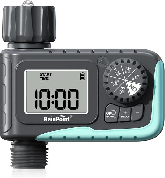 RAINPOINT Sprinkler Timer, Programmable Water Timer for Garden Hose, O