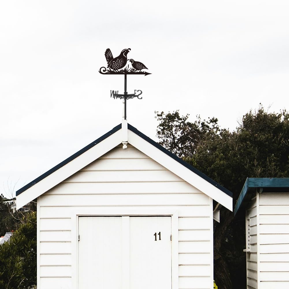 SUPERDANT Quail Weather Vane Animal Birds Wind Vanes for Yard Metal We