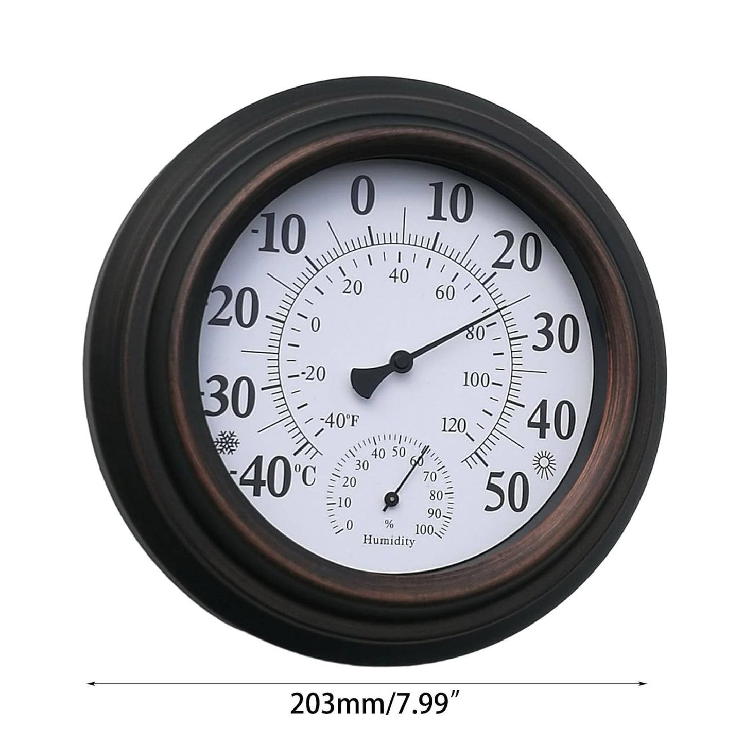 Convenient Thermometer Humidity Meter Vertical Thermometer Hygrometer 