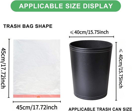 2 Gallon Small Trash-Bags Drawstring Bathroom - White Mini Garbage Bag