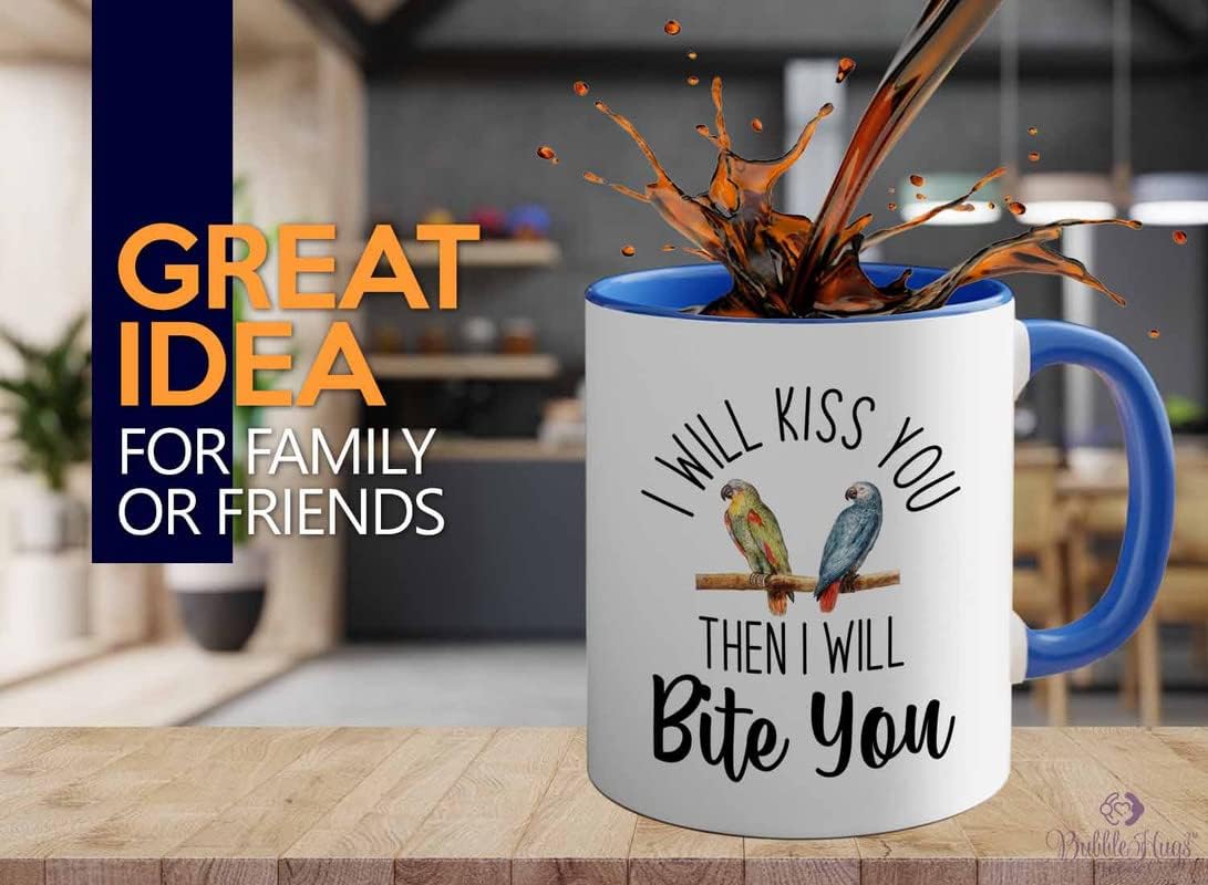 Bird Lover Two Tone Blue Edition 11oz - Kiss Then bite You - Hummingbi