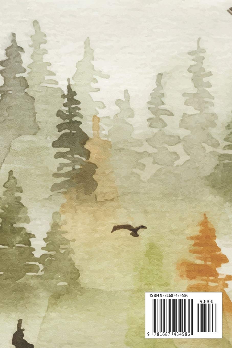 Bird Watching Log Book: Water Color Birds Trees - Large Print Birders 