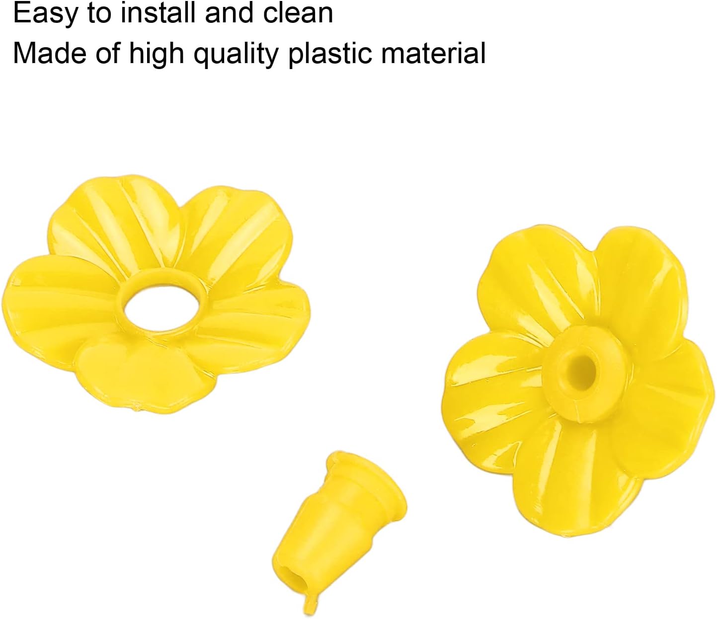 Cocoarm Hummingbird Feeder Flowers Replacement, 30 Pieces, Yellow, for Outdoors