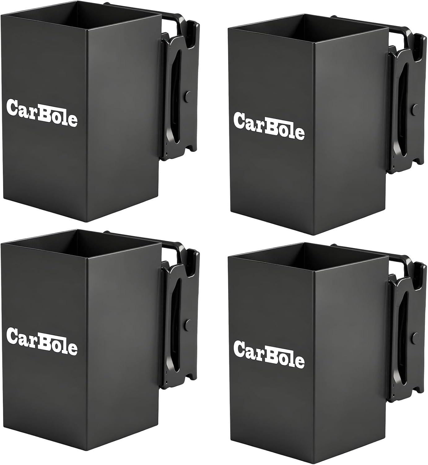 CarBole E Track Tool Holders for Truck, Warehouses, 4 Pack E Track Accessories Garage Organization to Keep Garden Tools