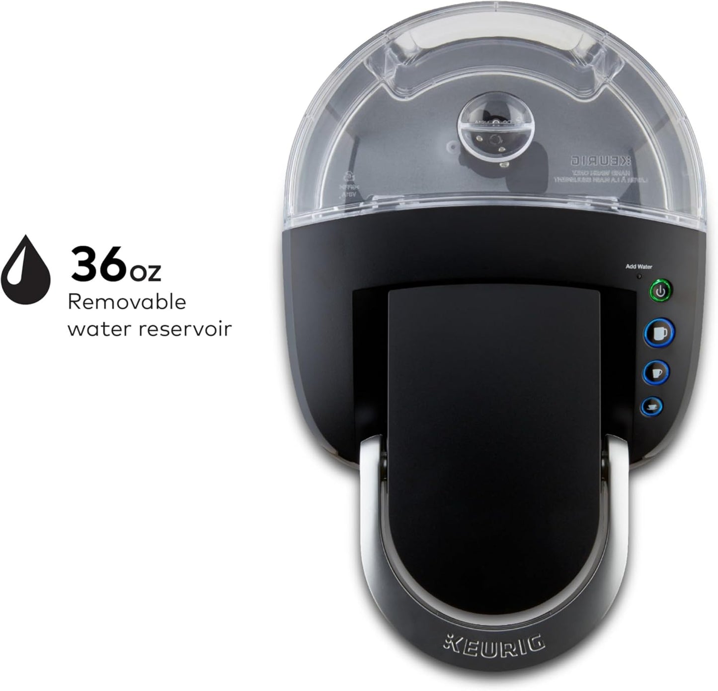 Keurig K-Compact Single-Serve K-Cup Pod Coffee Maker, with 3 Brew Size