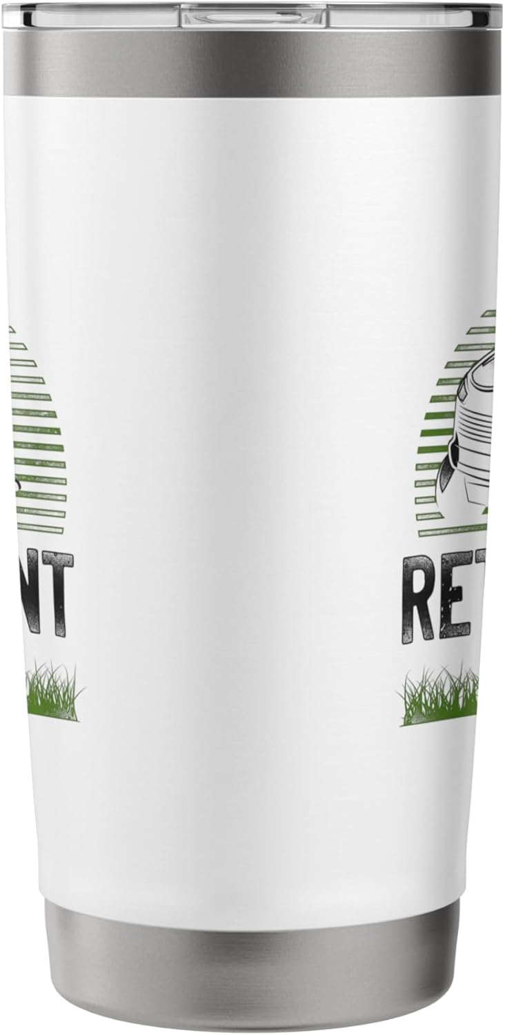 Lawn Mower Mowing Dad Father Landscaper Vintage Tractor My Stainless Steel Insulated Tumbler