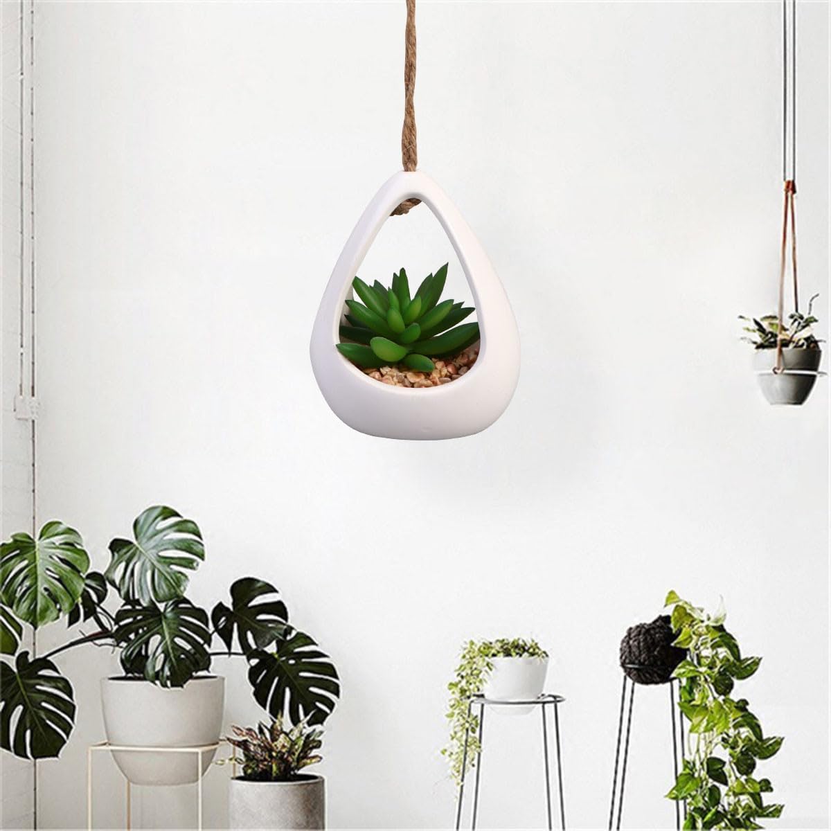 FAVOMOTO Succulent Desktop Ornament Fake Potted Greenery Plastic Craft