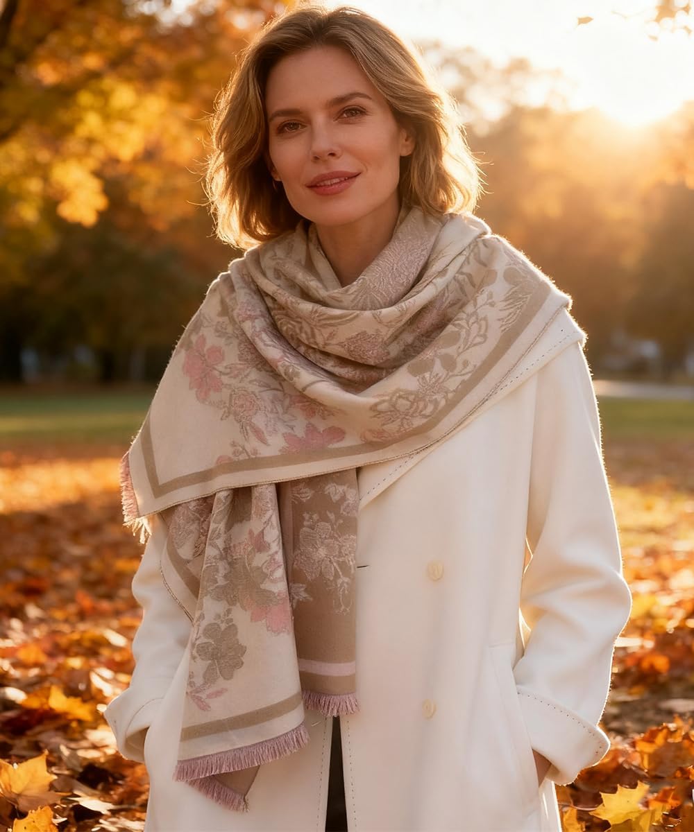 Scarf for Women Winter Warm Shawl Large Oversized Scarves Wraps Fashio