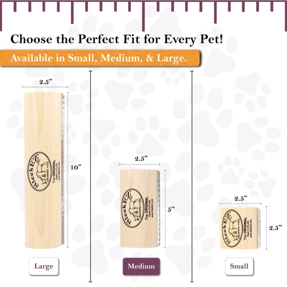 SleekEZ Dog Brush for Shedding & Dog Grooming Supplies | Pet Hair Remo
