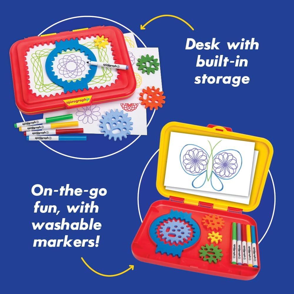 Spirograph Jr. — Jumbo Sized Gears Classic Retro Toy For Spiral Drawin