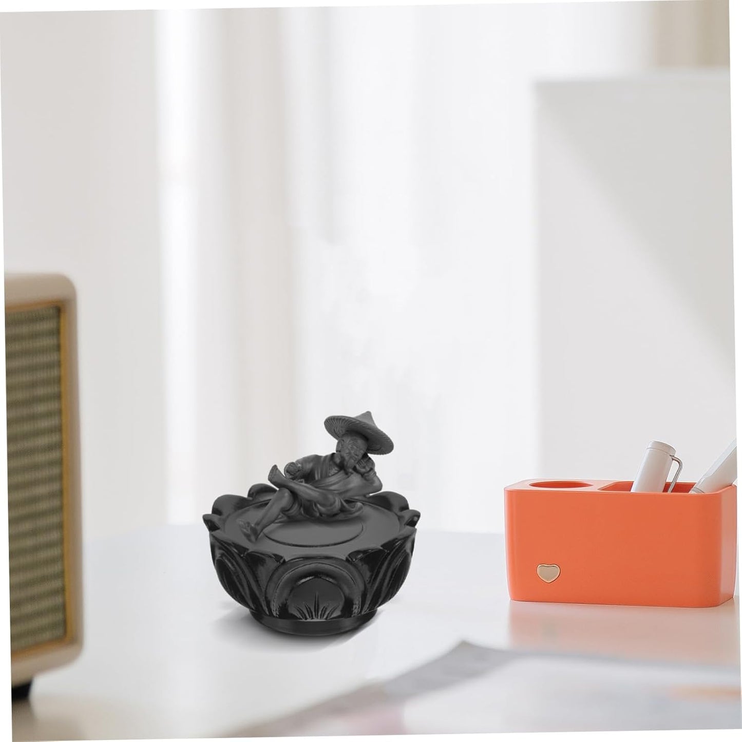 PRETYZOOM Lotus Shaped Wooden Buddha Stand Base for Indoor Versatile Pedestal for Plants Statues and Crafts Elegant Display Holder for Home Office Temple Use Inner