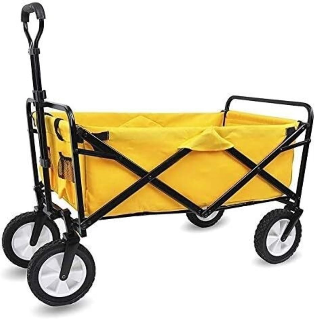 Collapsible Wagon Cart with Wheels Foldable Folding Wagons Carts Silen